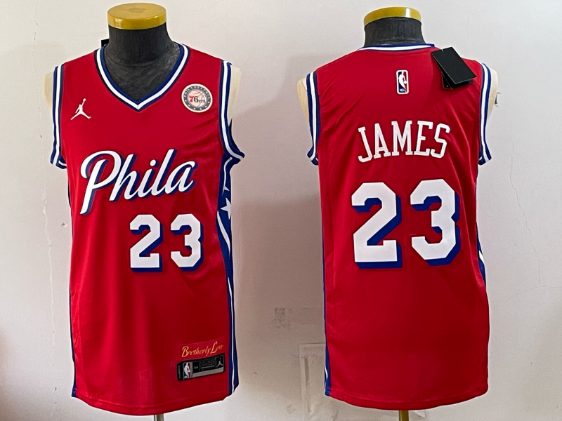 Men Philadelphia 76ers #23 James red Nike 2026 NBA Jersey 080600->philadelphia 76ers->NBA Jersey